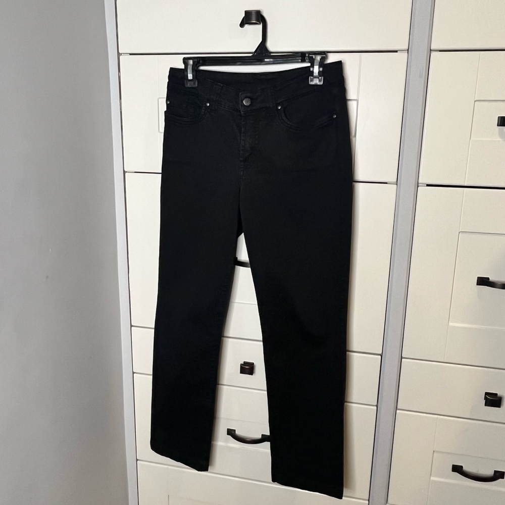Jonny Q. Size 30 Jeans. Black wash. Made in Italy. Straight leg. fits smaller